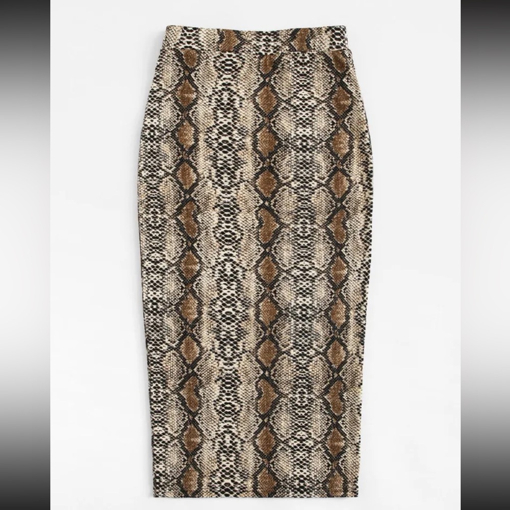 Multicolor print skirt